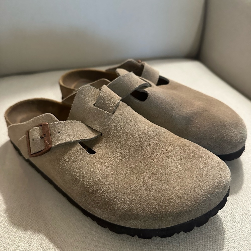 Birkenstock Boston Clog taupe women’s 8.5